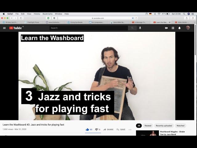 Learn the Washboard #3: Jazz and tricks for playing fast