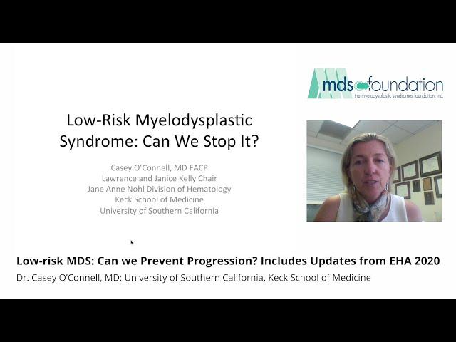 Low-Risk MDS: Can We Prevent Progression?