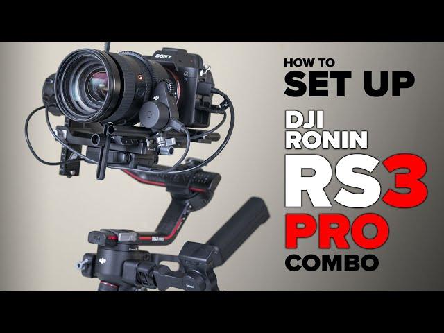 Set up + balance DJI RS3 PRO Gimbal, Raven Eye + Focus Motor | Combo tutorial