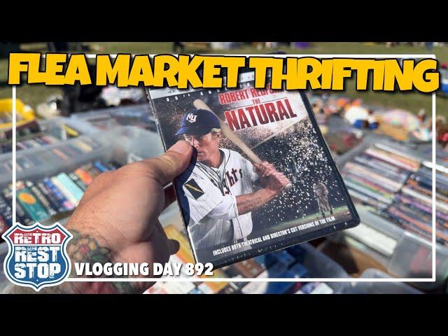 THRIFT WITH ME | Thrifting Brown’s Junk In The Trunk Sale Flea Market For Big Deals On Movies & More