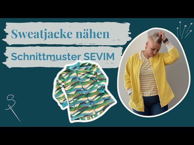 Sweatjacke mit Reißverschluss nähen – Schnittmuster SEVIM