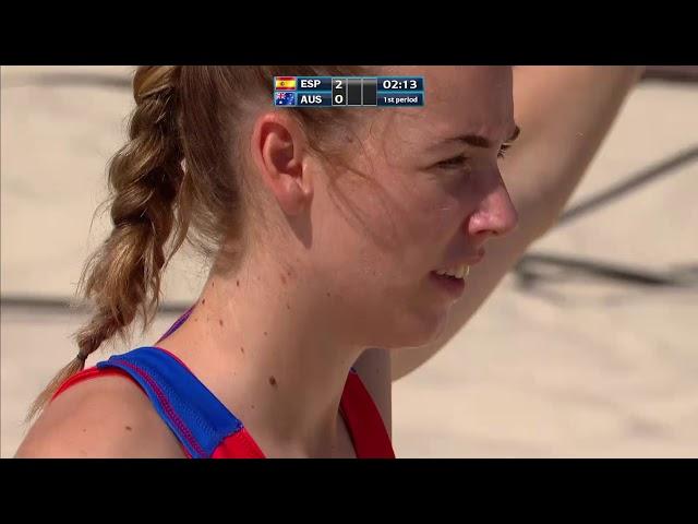 Spain vs Australia | Preliminary Round | 2018 IHF Women's Beach Handball World Championship