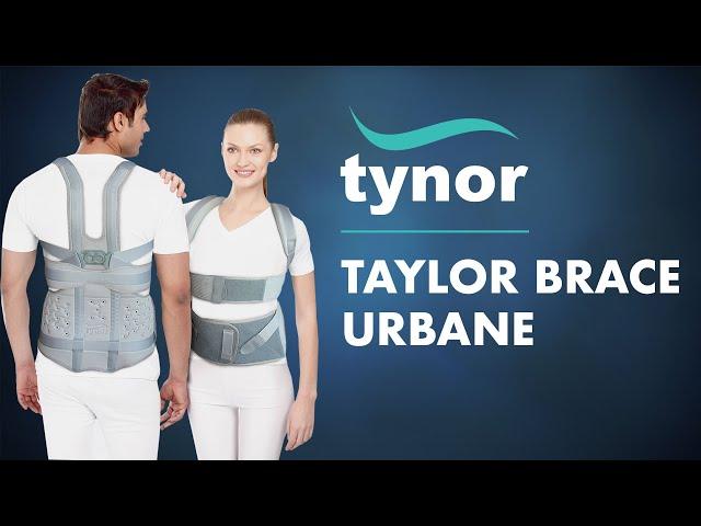 How to wear Tynor Taylor Brace Urbane full support & immobilization of thoracic-lumbar-sacral spine