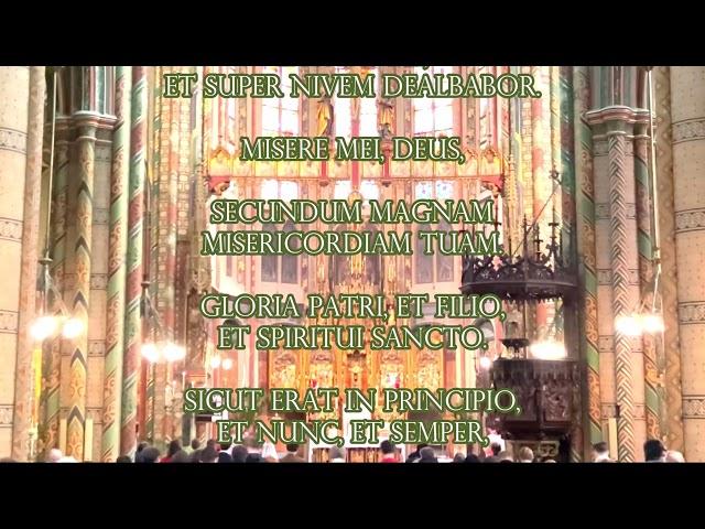 Processional - Organ + Asperges Me (LYRICS) High Mass