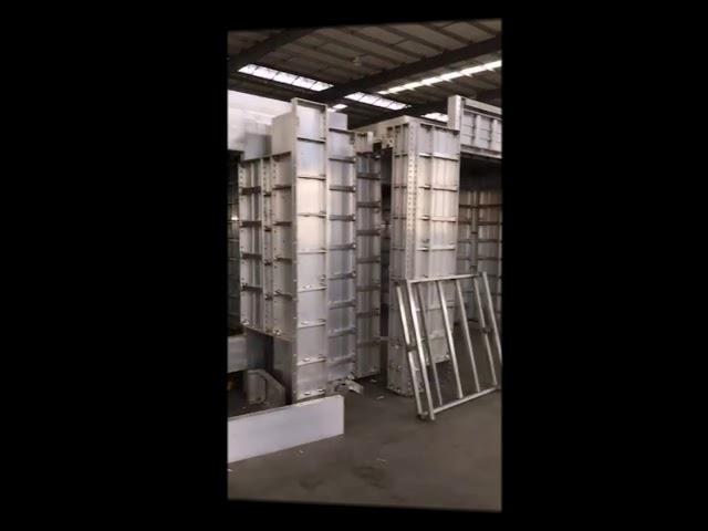 Aluminum formwork test assembly