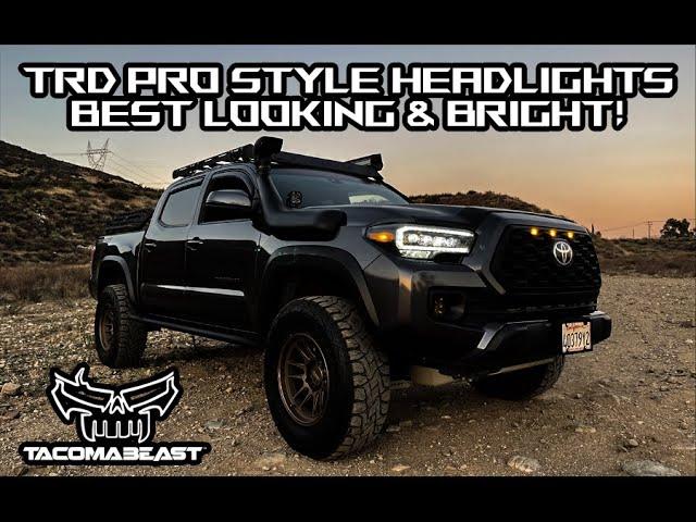 THE BEST HEADLIGHTS FOR YOUR TACOMA | 2016+ Toyota Tacoma upgraded headlights how to install + wire!