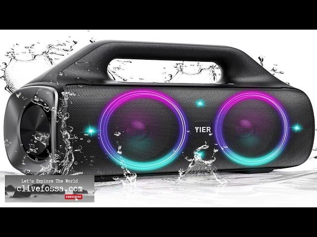 Portable Bluetooth Speakers 80W Peak Wireless Outdoor Speaker with Subwoofer Deep Bass Review