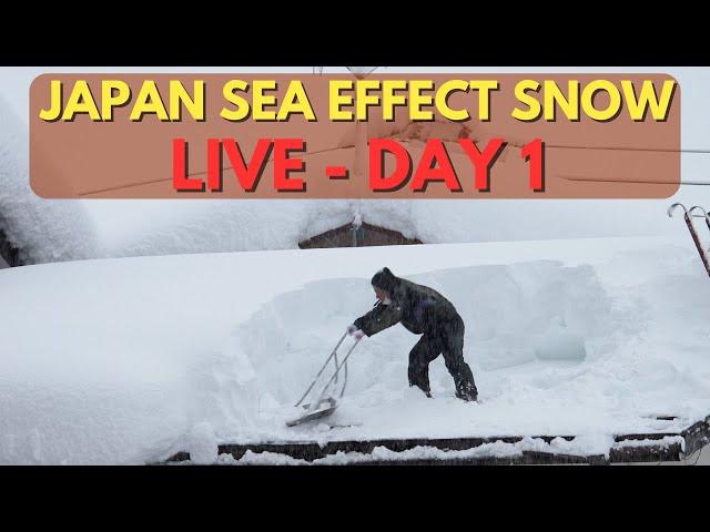 Japan Sea Effect Snow Storm Chase LIVE - Day 1