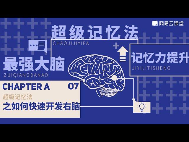 超级记忆法之如何快速开发右脑 | 奇迹记忆法#07 | 网易云课堂 U-Course