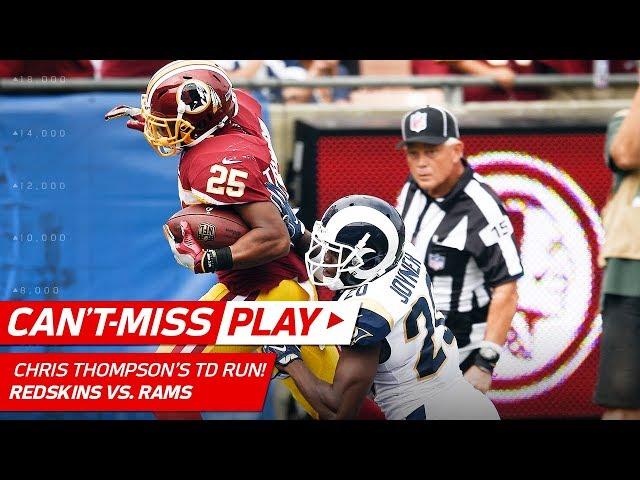 Chris Thompson Tears Through Rams Defense for 61-Yard TD Run! | Can't-Miss Play | NFL Wk 2