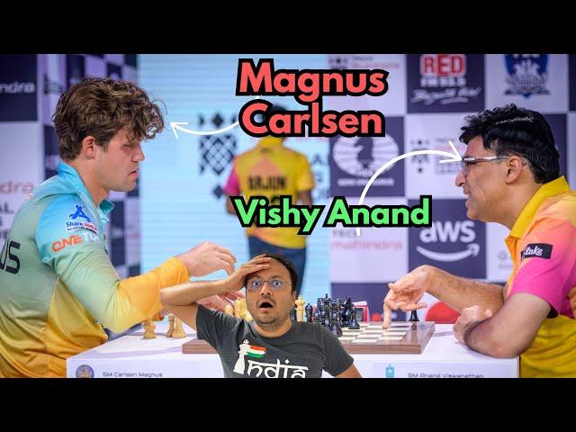 He saw it 10 moves before anyone else did | Magnus Carlsen vs Vishy Anand | Global Chess League 2024