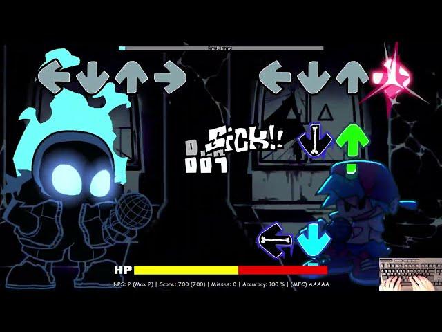 FNF Indie Cross Sans - Bad Time (Nightmare) (4k)