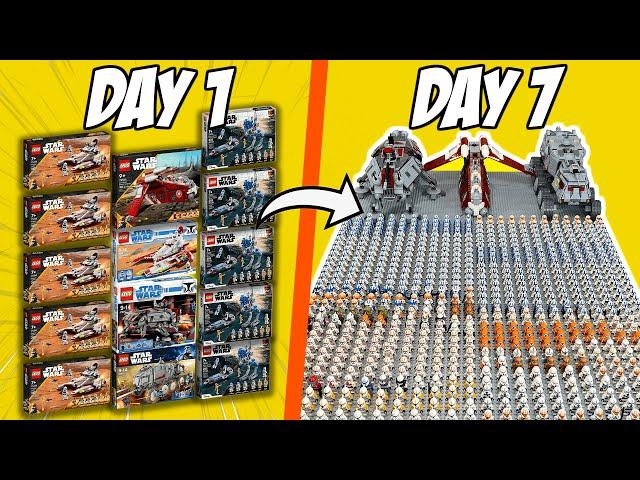 BUILDING a LEGO CLONE ARMY in 7 DAYS...