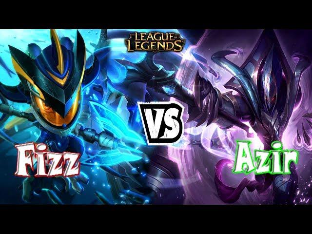 Fizz Vs Azir NEW RUNES SEASON 8 ... Dark Harvest Fizz Mid