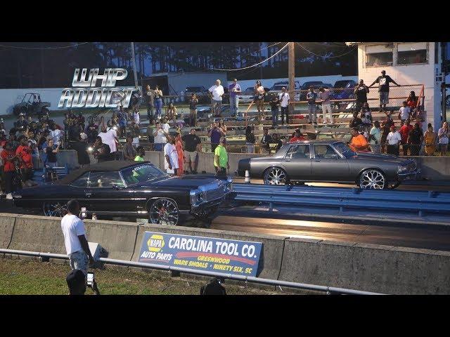 WhipAddict: Donkmaster Turbo Z06 Donk on 28s vs Box Chevy Caprice Classic on 26s! Car And The Hit!