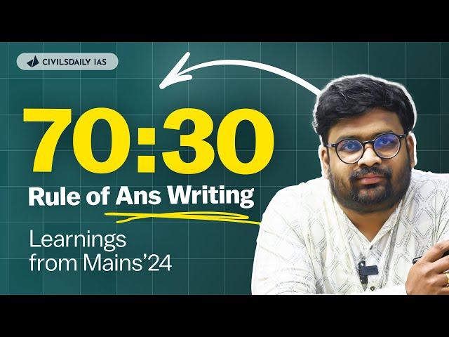 Don’t Miss This! Live Ans Writing & In-Depth Mains 2024 Analysis 