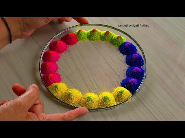 #1890 Satisfying video | art | Navratri rangoli design | Diwali rangoli designs