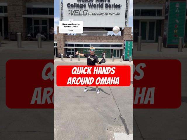 Quick Hands at College World Series #baseball