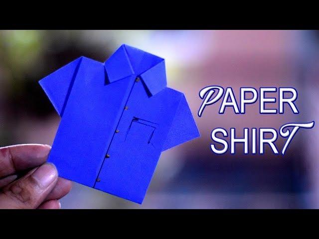 How to Make Paper Shirt - DIY Origami Paper Crafts | Technic Guru