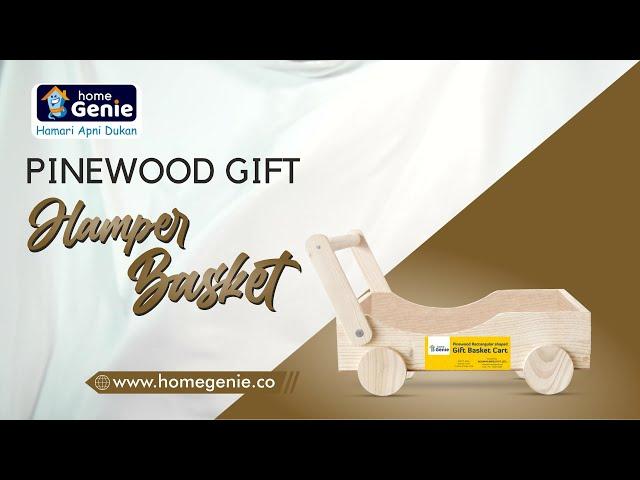 Wooden Basket Cart With Wheels | Home Genie