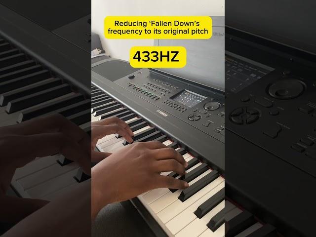 Tuning “Fallen Down” to its original pitch #fallendown #undertale #tobyfox #pianotuning #frequency