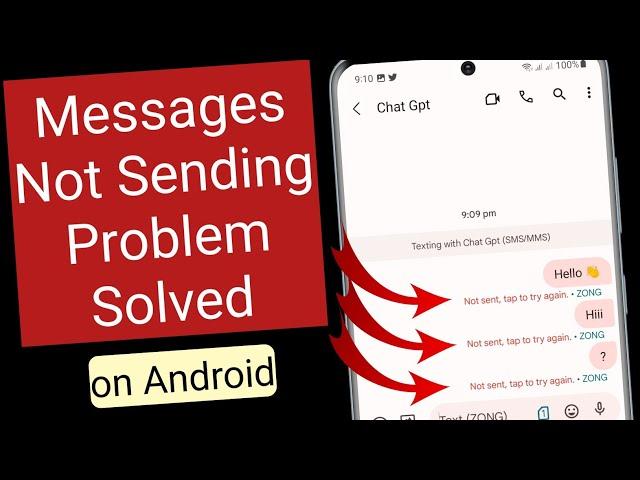 How to Fix Message Not Sending on Android - message not sent tap to try again