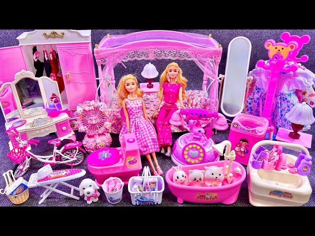 18 Minutes Satisfying With Unboxing Cute Pink Princess House Toys Play Set ASMR｜Review Toys