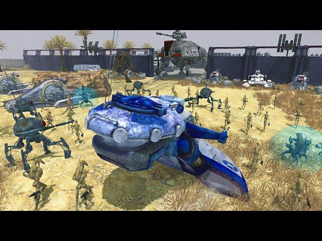 Longest Clone Army FORTRESS Siege EVER!? - Men of War: Star Wars Mod battle Simulator