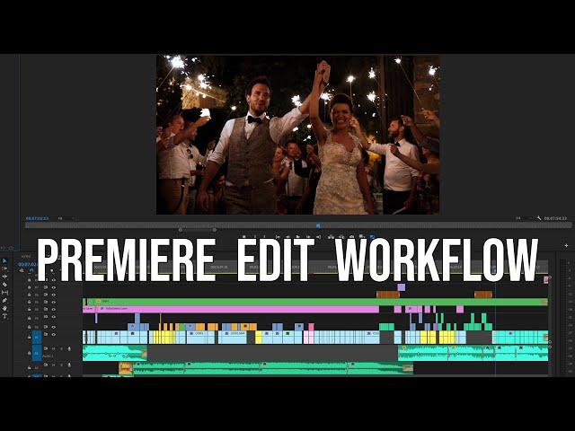 Wedding film edit workflow in Adobe Premiere Pro | Save time and work more efficiently