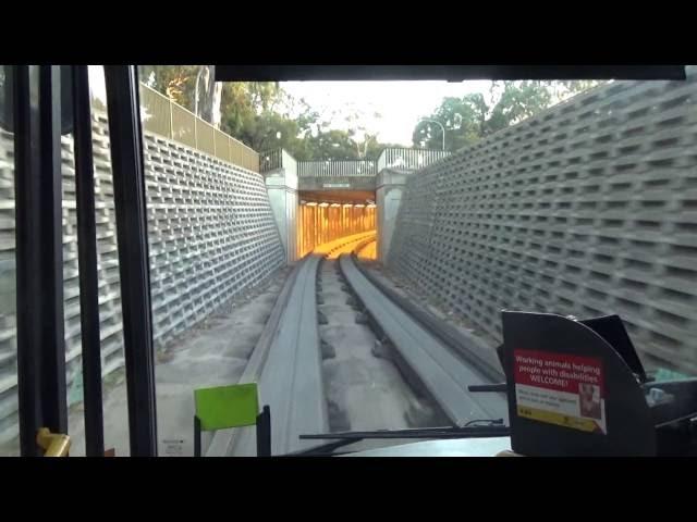 Adelaide O-Bahn Route No.501  Driving View City to Walkleys Road Bus Stop