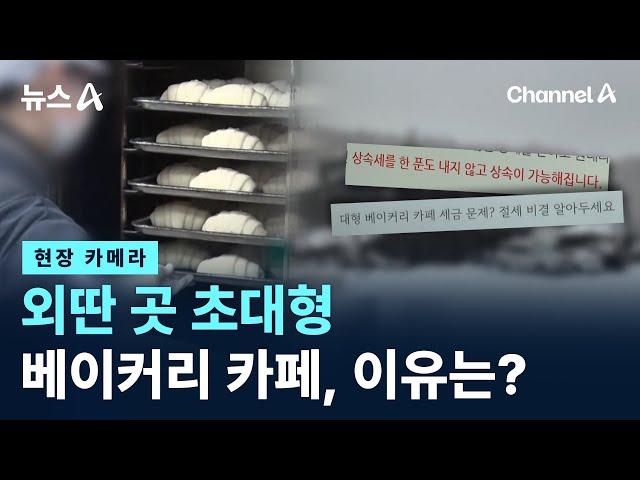 [현장 카메라]외딴 곳 초대형 베이커리 카페, 이유는? / 채널A / 뉴스A