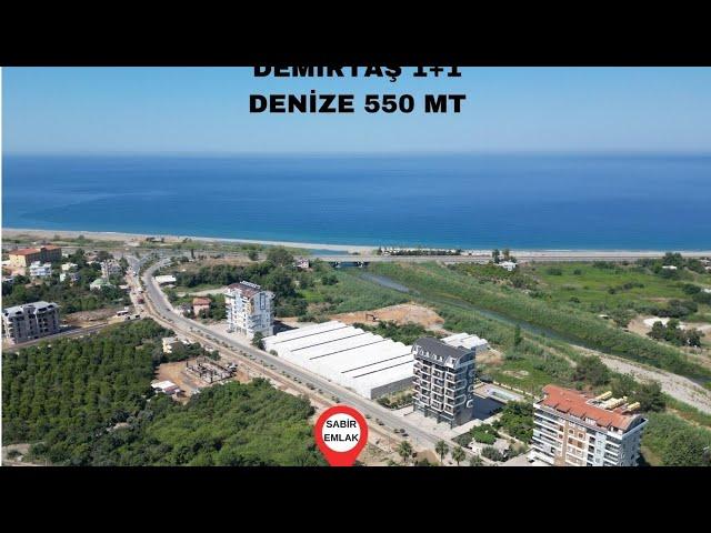 Alanya Demirtaş Satılık 1+1 Daire Deniz manzaralı