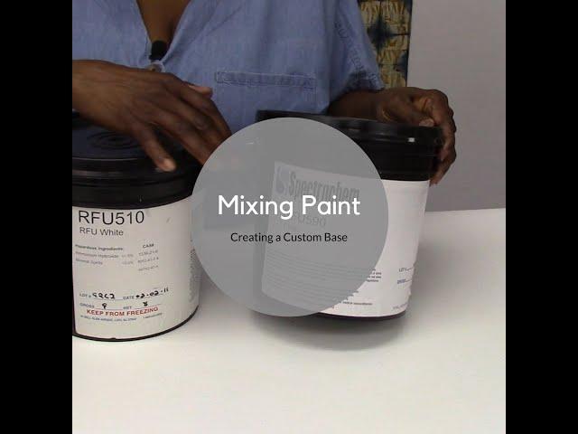 Mixing Paint-Creating A Custom Base