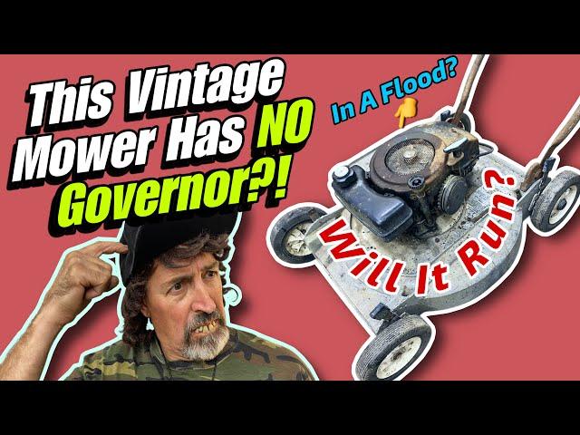 This Vintage Mower Has NO GOVERNOR? How Does It Work?