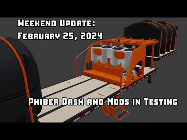 Weekend Update: February 4, 2024 Phiber Dash and Mods in Testing