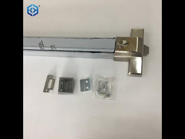 Stainless Steel Push Bar Panic Exit Device with Exterior Lever