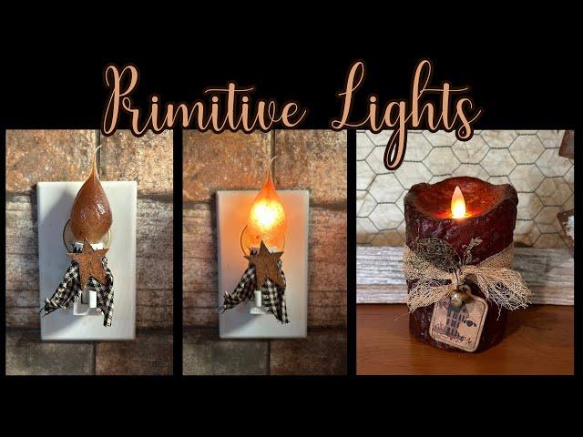 Making Primitive Silicone Nightlight Bulbs ~ Primitive Candle Makeover