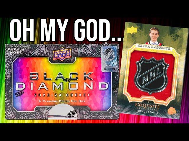 BEDARD PULL !! 2023-24 Upper Deck Black Diamond Hockey Hobby Box Opening !!