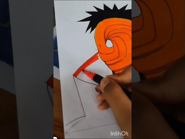 Obito Uchiha Drawing| hacker Uchiha ‍ |30/2 days drawing challenge