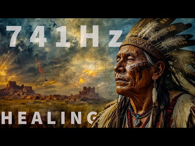 741Hz Healing Frequency - Echoes of the Ancients - Native American Flute Meditation, Sleep Music