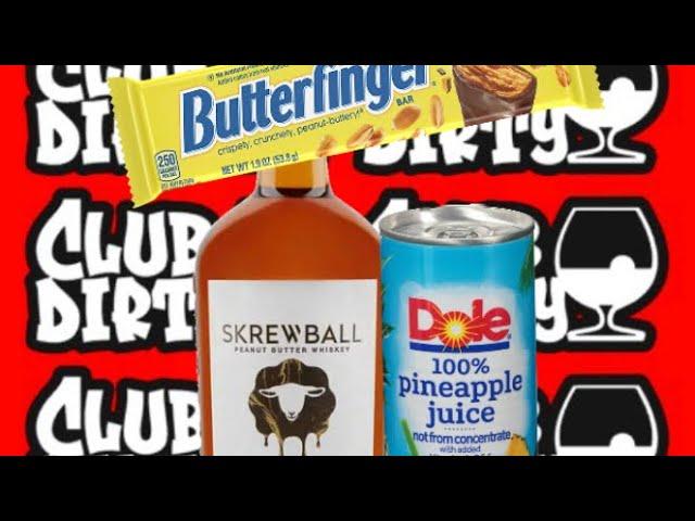 (21+ Content, Drink Responsibly) Skrewball x Pineapple Juice = Butterfinger?