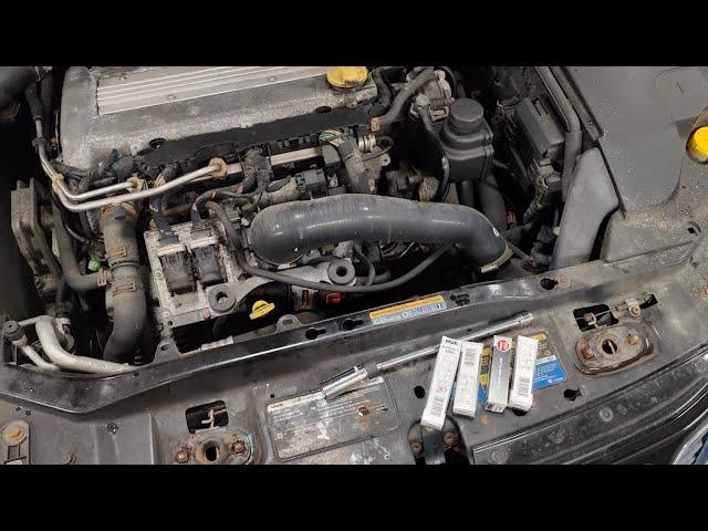 2007 Saab 9-3 2.0T Spark plug replacement. Very simple