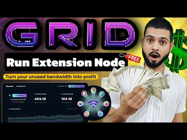 GetGrid Airdrop - Run Extension Node Earn Rewards - Join Early Phase