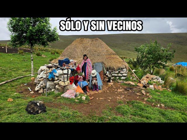 Así es la vida de una FAMILIA AISLADA que vive sólo en los andes del Perú