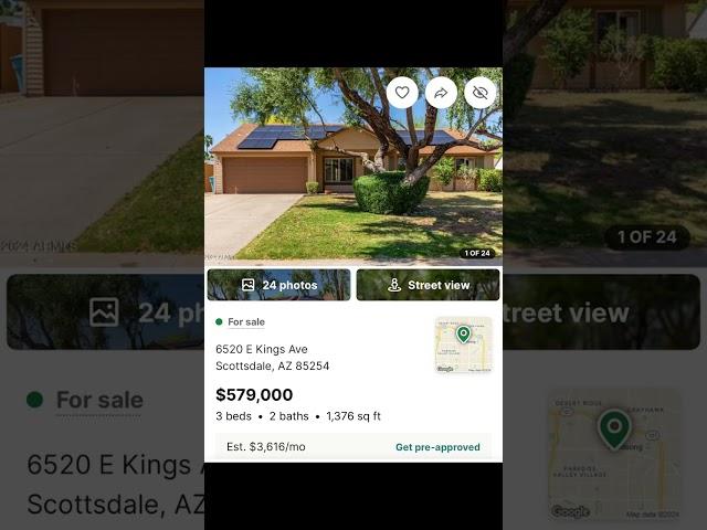 What does $500,000 get you in Scottsdale, Arizona in 2024?