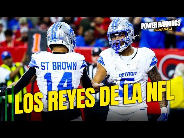 Lions, el nuevo REY de la NFL Power Rankings Semana 12 NFL 2024