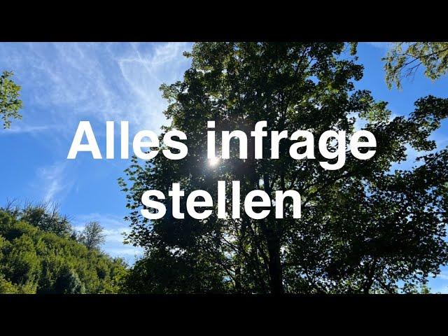 DIE ZEIT, DIE ALLES INFRAGE STELLT