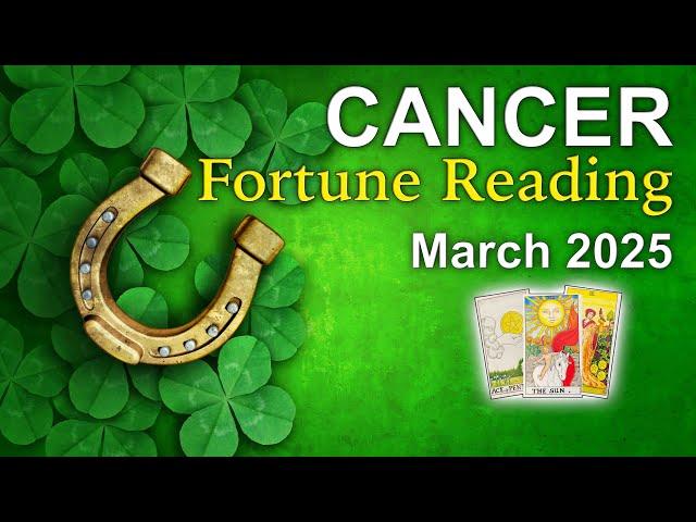 CANCER Fortune Reading "THE END IS JUST THE BEGINNING CANCER" March 2025 #cancer #tarotreading