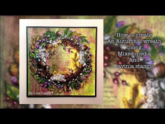 ‘Abundance’- Lavinia stamps and mixed media