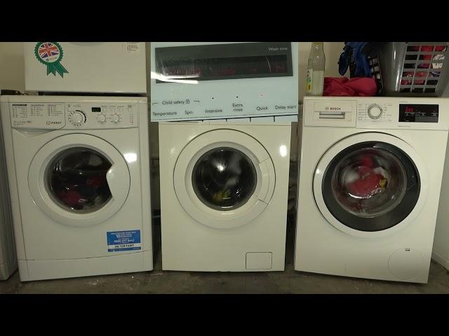 wash Race No.403 - 20£ washers : Indesit MyTime Vs. John Lewis vs Bosch - Cotton 60'c in 60 minutes